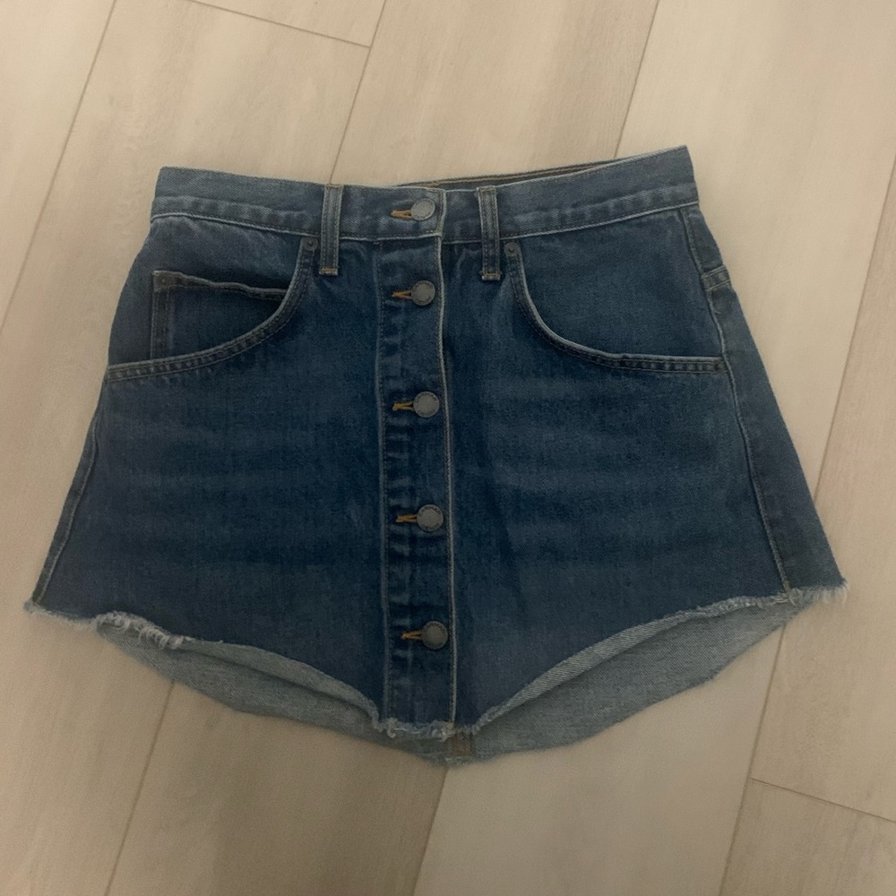 Carmar Button Up Jean Skirt
